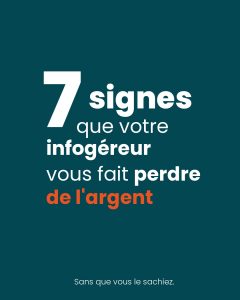 Coût infogérance